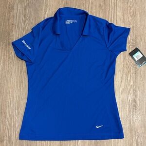 Nike Women's V-Neck Blue Tee NWT